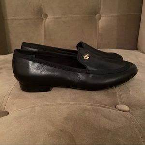 NWOT Ralph Lauren Black Leather Loafers